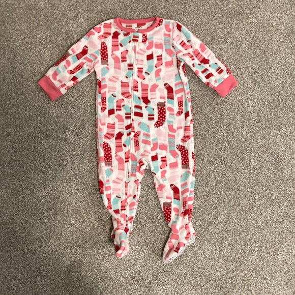 Carter’s Fleece Christmas Sleeper - Picture 1 of 2